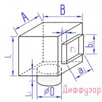 Купить ксд пр. сечения для кр. диффузора с пр. врезкой оптом | ПРОТОРГ