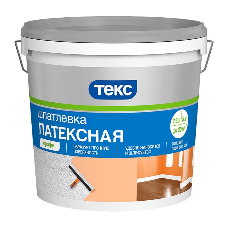 Рекомендуем купить Шпаклёвка латексная Текс Профи (5 кг)