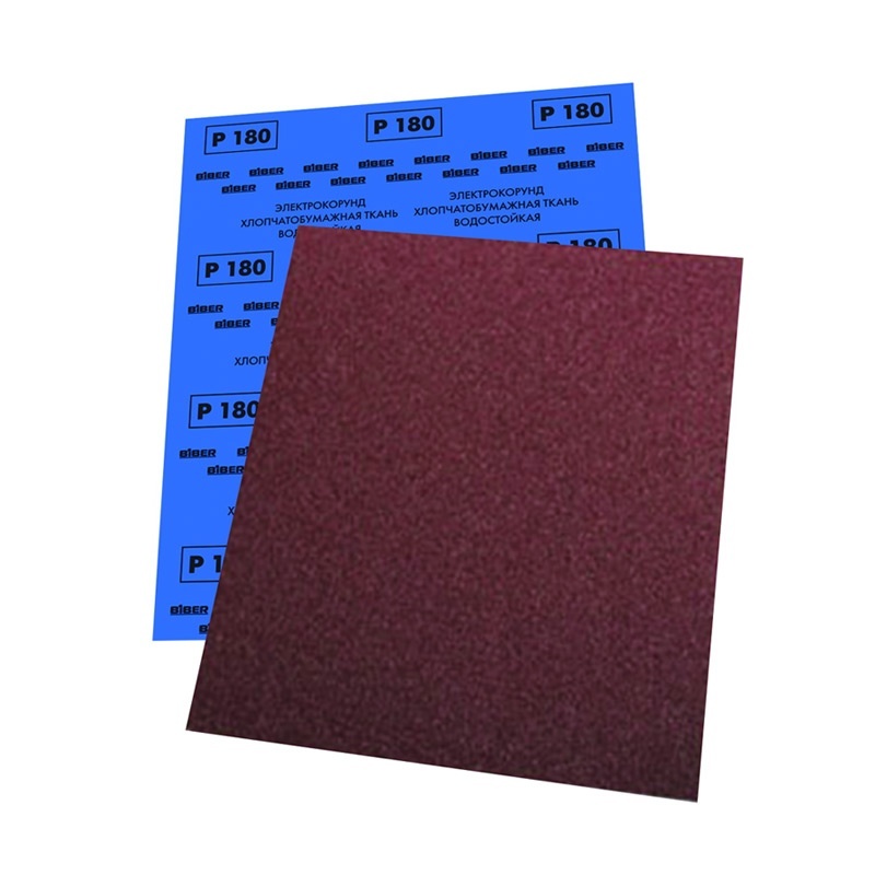 Рекомендуем купить Шкурка шлифовальная Biber 70654 Р80 основа водостойкая ткань (10 шт.)