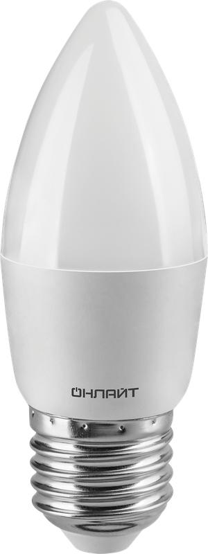 Рекомендуем купить Лампа светодиодная 71 635 OLL-C37-8-230-4K-E27-FR 8Вт свеча 4000К нейтр. бел. E27 600лм 176-264В ОНЛАЙТ 71635