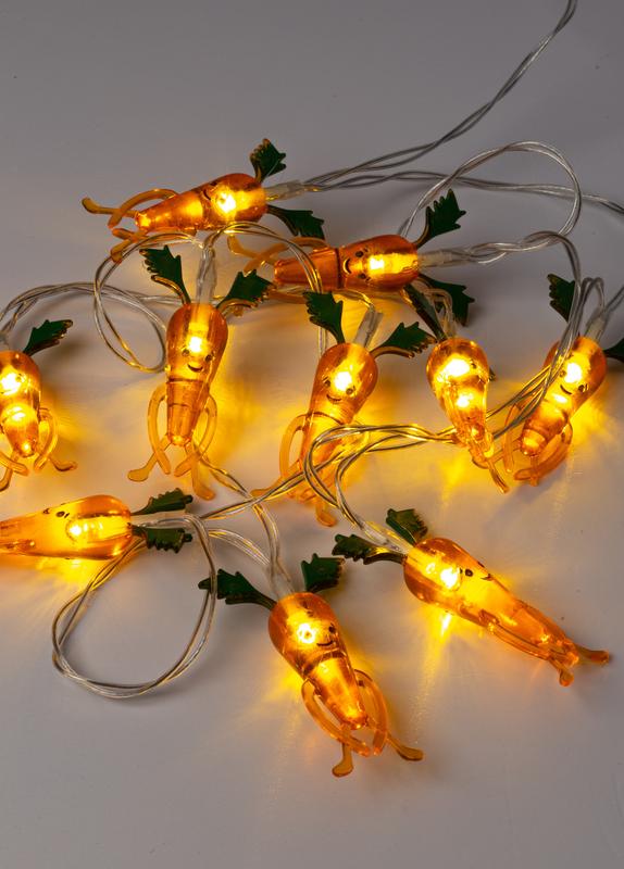 Рекомендуем купить Гирлянда светодиодная "Морковки" акрил 1.35м +0.3м тепл. бел. КОСМОС KOC_GIR-B102