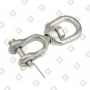 Вертлюг 8мм петля-вилка, оц. сталь