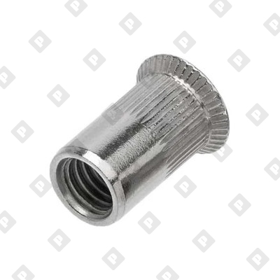 Заклепка M5x13.5 с внутренней резьбой и потайным бортиком, с насечками, алюминий - №3