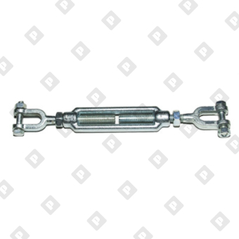 Талреп грузовой открытый с контргайками 3/8" x 6" вилка-вилка 0,54 т, оц. сталь - №3