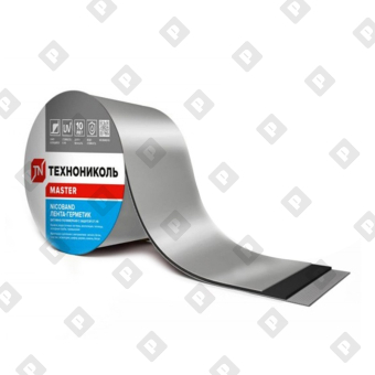 Лента-герметик самоклеящаяся Технониколь Никобенд, серебристый, 15х1000 см - №1