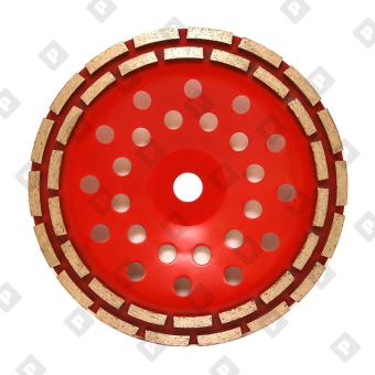 Чашка алмазная двухрядная D 230 мм - №1