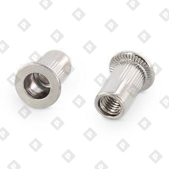 Заклепка-гайка ART 1025 M10x22 с насечками и цилиндрическим бортиком, нерж. сталь A4 - №1