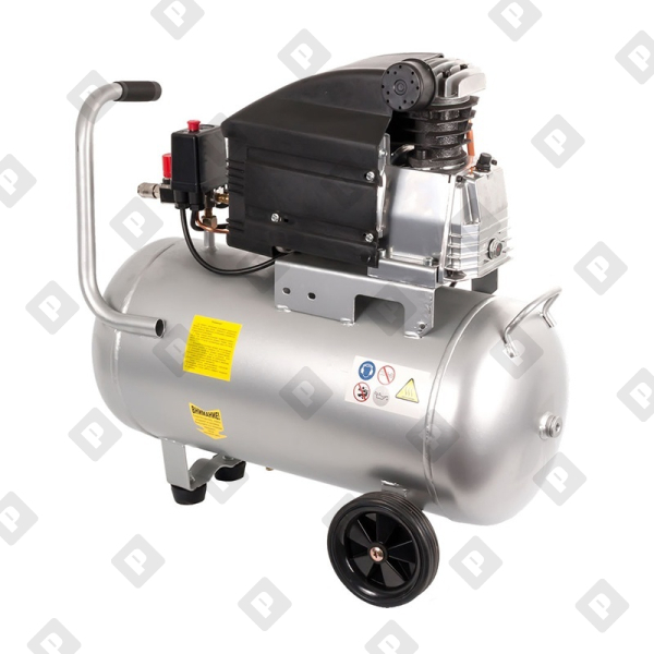 Компрессор 50 л QE 770-254 VENTO-50 280 л/мин, 2,5 л.с, 8бар масляный - №4
