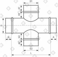 Крестовина круглого сечения центральная - №1