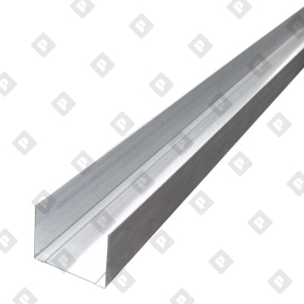 Потолочный направляющий профиль ППН 28x27x0.6 мм (3 м) для ГКЛ, оц. сталь - №1