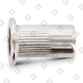 Заклепка-гайка ART 1025 M10x22 с насечками и цилиндрическим бортиком, нерж. сталь A4 - №2