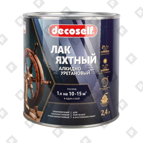 Лак яхтный Pufas Decoself полуматовый (2,4 л) - №1