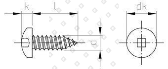 DIN 7981 A2 C 4,2X32 SQ2 - №4