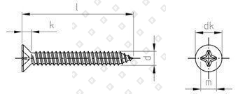 DIN 7982 A4 C 5,5X16 H - №4