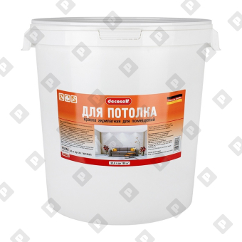 Краска для потолка Pufas Decoself белая, мороз. (40 кг) - №1