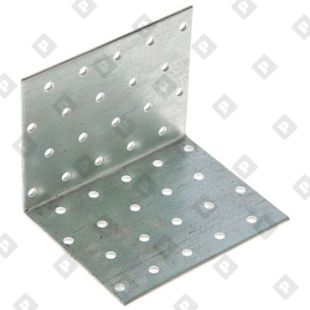 Уголок крепежный равносторонний KUR 100x100x120x1.5 мм, оц. сталь - №1