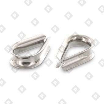 Коуш ART 9073 (DIN 6899) для троса Ø14мм, нерж. сталь А4 - №1