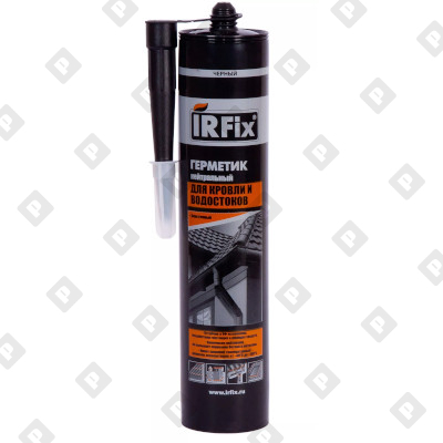 Герметик IRFix для кровли и водостоков нейтральный "Черный", 310 мл - №1