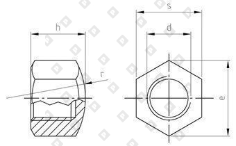 DIN 917 A2 M 33 - №5