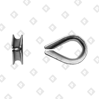 Коуш DIN 6899 для троса Ø6мм - №3