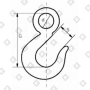 Крюк чалочный 320А 11 т, грузовой, кл.пр. 8