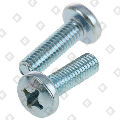 Винт DIN 7985 M4x12 с полуцилиндрической головкой и крестовым шлицем PH, кл. пр. 4.8, оц. сталь - №1