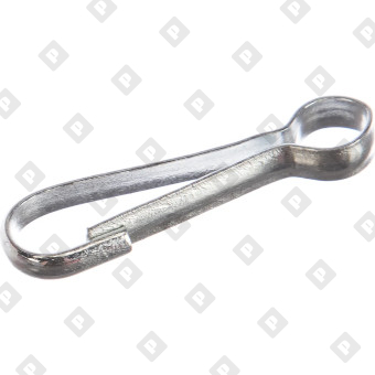 Карабин DIN 4293 пружинный тип 125 (тип А) 70мм, оц. сталь - №1