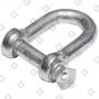 Скоба такелажная прямая Ø32 мм, оц. сталь