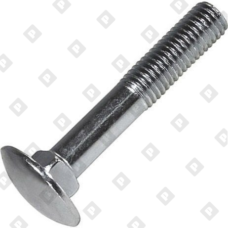 Болт DIN 603 M8x40 кл. пр. 4.6, оц. сталь, шт - №1