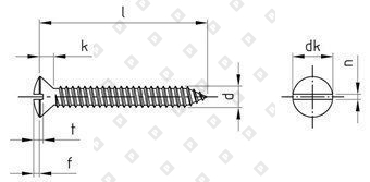DIN 7973 A2 C 4,2X32 - №4
