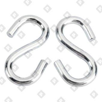 Крючок S-образный 4 мм, оц. сталь - №3