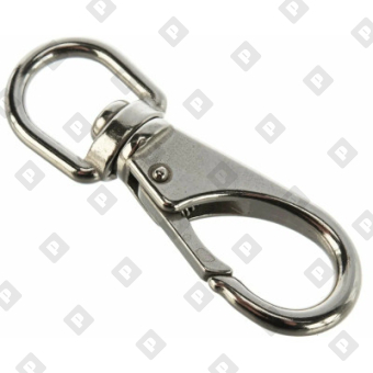 Карабин зацепной с вертлюгом ART 8257 16 мм, нерж. сталь A4 - №1