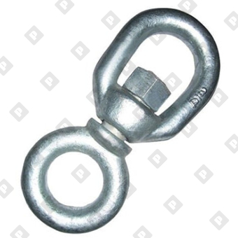 Вертлюг 20мм петля-кольцо, оц. сталь - №1