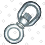 Вертлюг 20мм петля-кольцо, оц. сталь